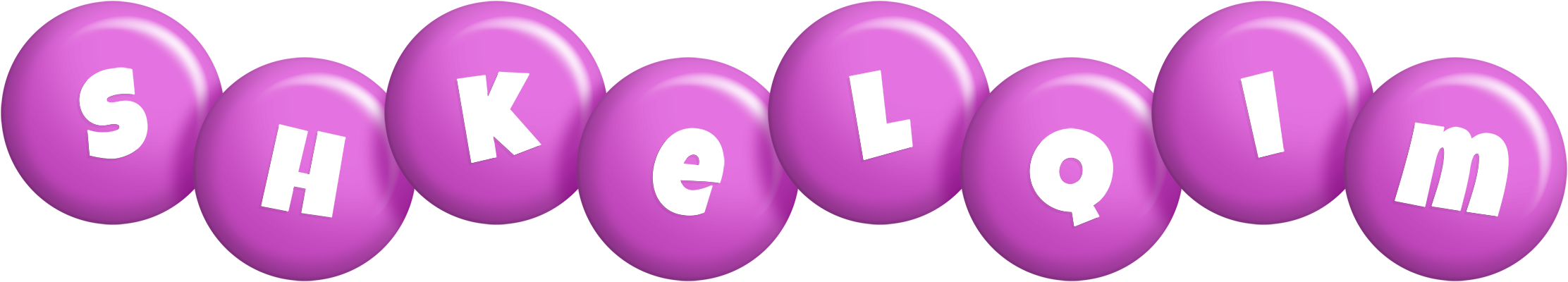 Shkelqim candy-purple logo