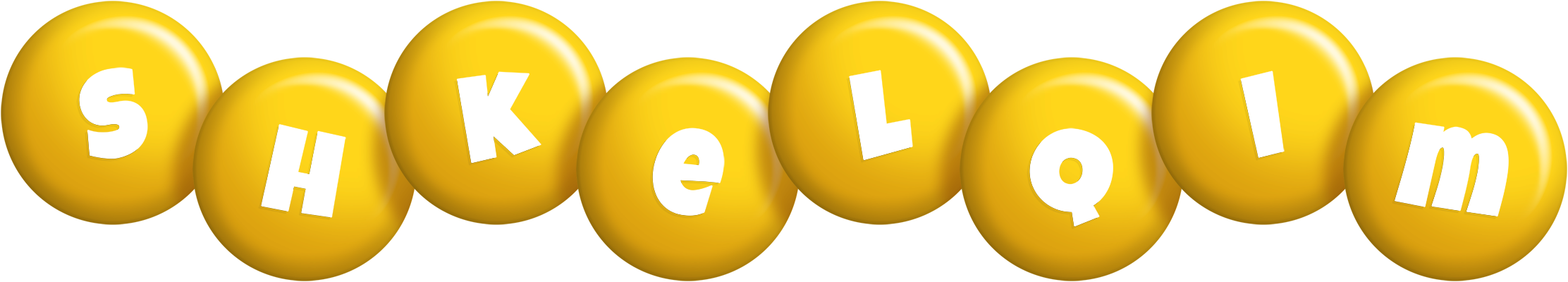 Shkelqim candy-yellow logo