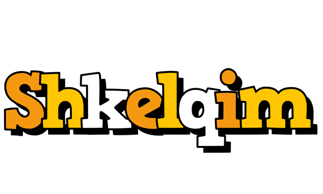Shkelqim cartoon logo