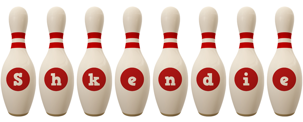 Shkendie bowling-pin logo