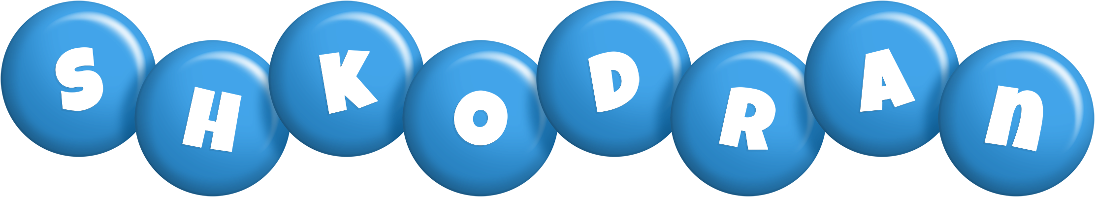 Shkodran candy-blue logo