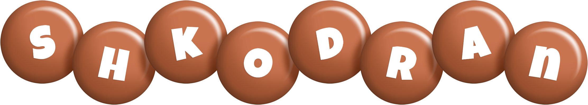 Shkodran candy-brown logo