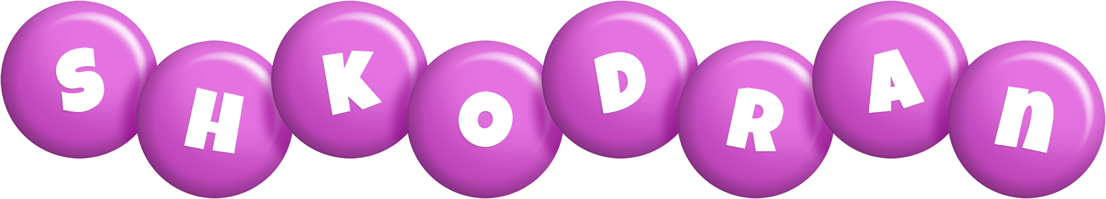 Shkodran candy-purple logo