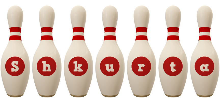 Shkurta bowling-pin logo