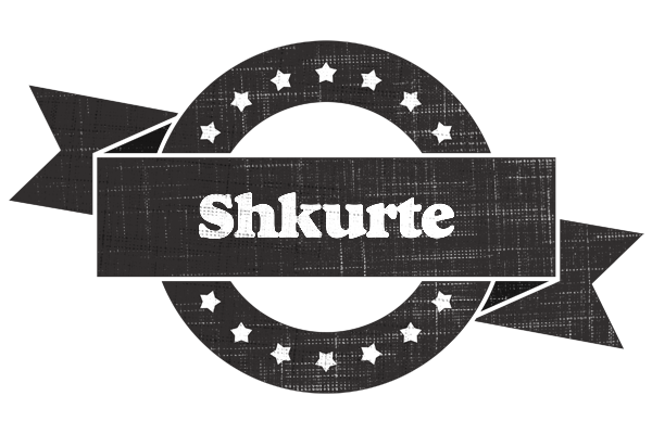 Shkurte grunge logo