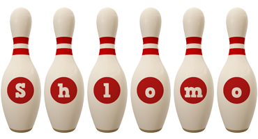 Shlomo bowling-pin logo