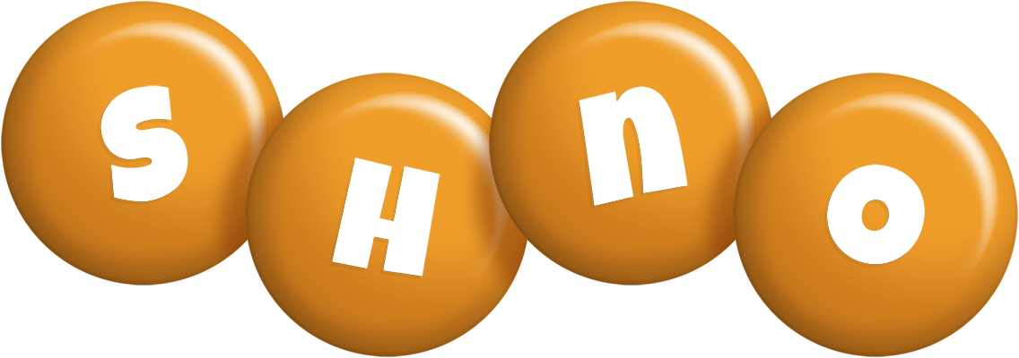 Shno candy-orange logo