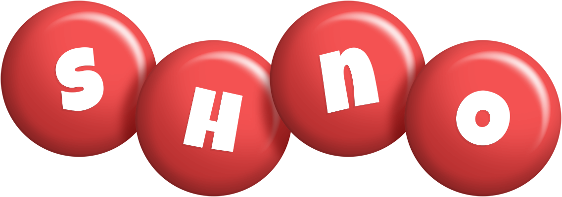 Shno candy-red logo