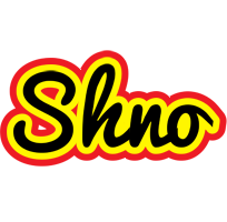 Shno flaming logo