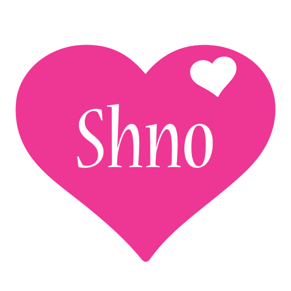 Shno love-heart logo