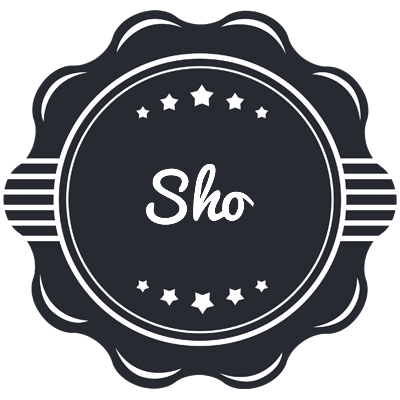 Sho badge logo