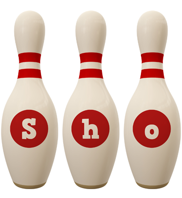 Sho bowling-pin logo