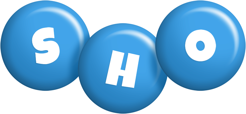 Sho candy-blue logo