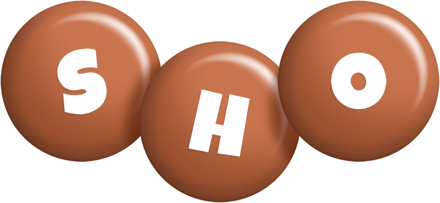 Sho candy-brown logo