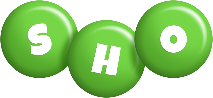 Sho candy-green logo
