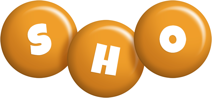 Sho candy-orange logo