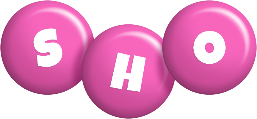 Sho candy-pink logo