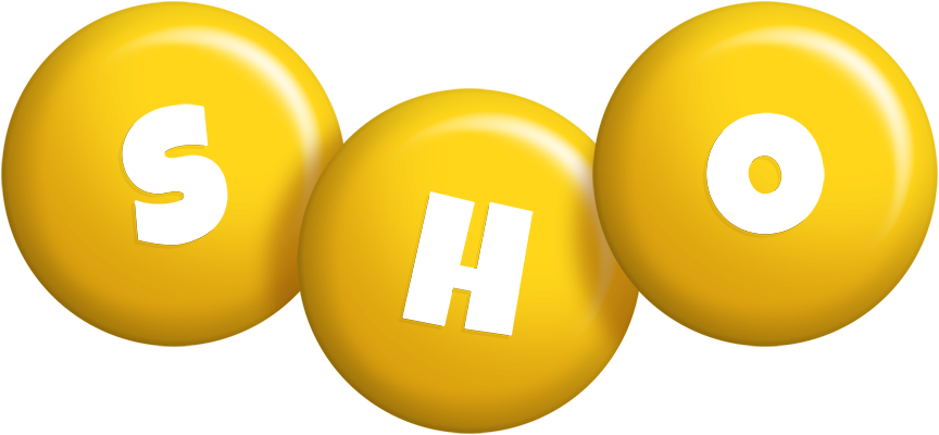 Sho candy-yellow logo