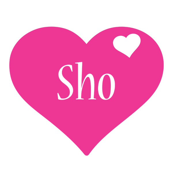 Sho love-heart logo
