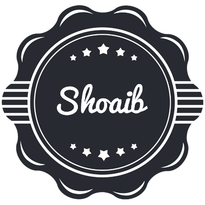Shoaib badge logo