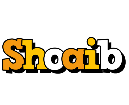 Shoaib cartoon logo