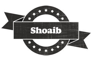 Shoaib grunge logo