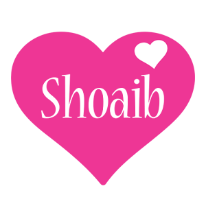 Shoaib love-heart logo