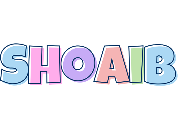 Shoaib pastel logo