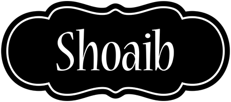 Shoaib welcome logo