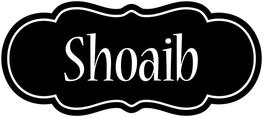 Shoaib welcome logo
