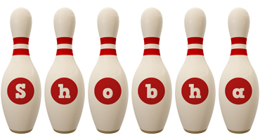 Shobha bowling-pin logo