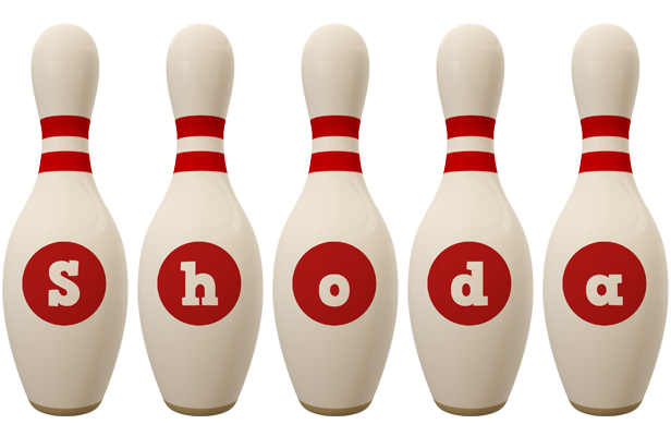 Shoda bowling-pin logo
