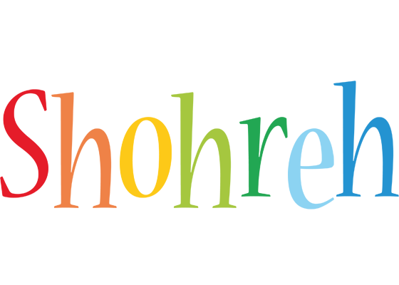 Shohreh birthday logo