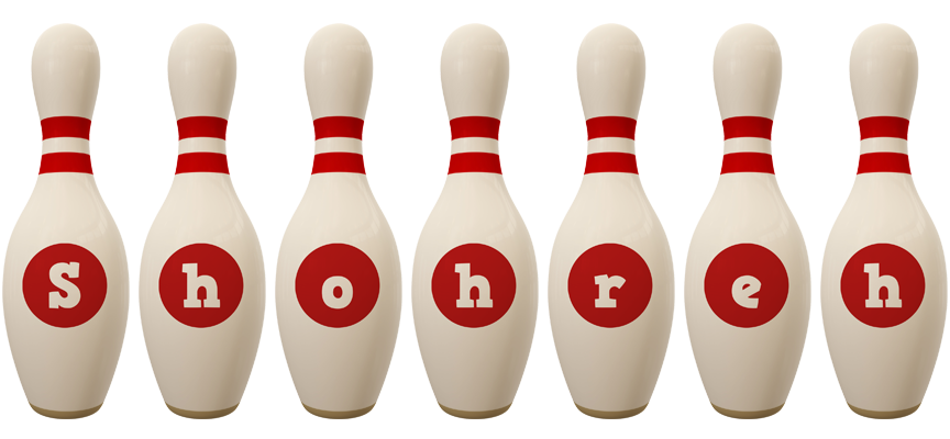 Shohreh bowling-pin logo