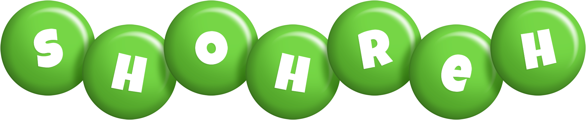 Shohreh candy-green logo