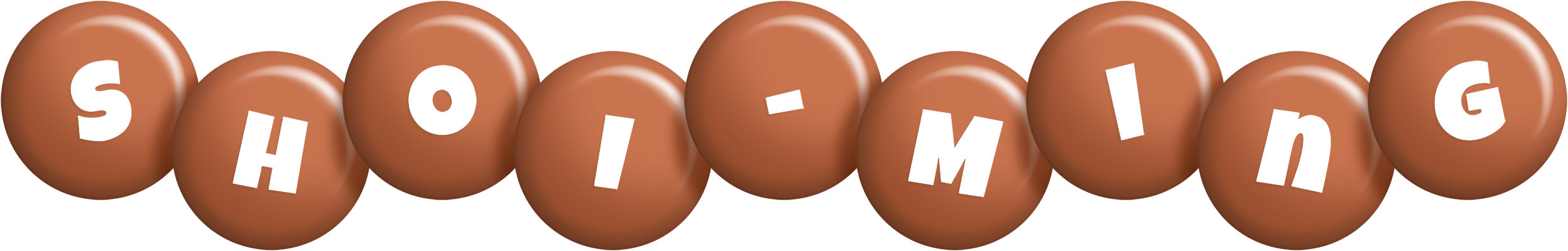 Shoi-Ming candy-brown logo