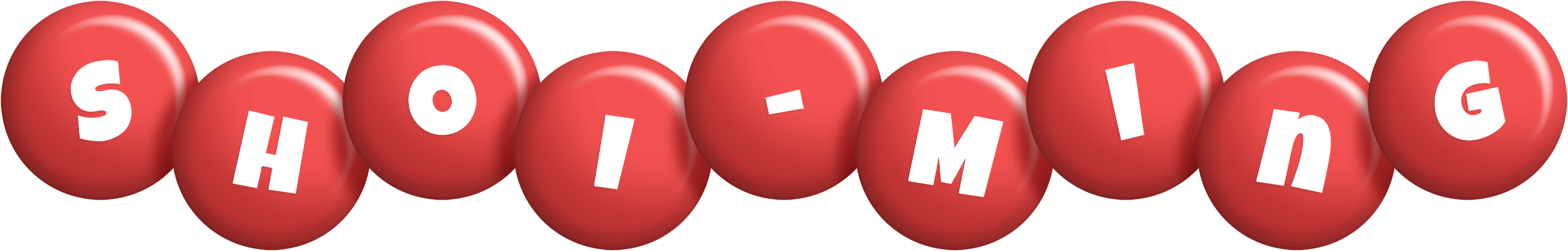 Shoi-Ming candy-red logo