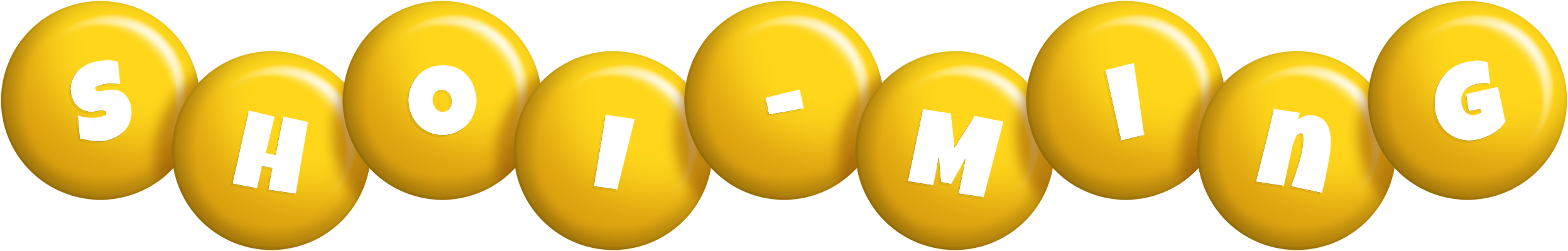 Shoi-Ming candy-yellow logo