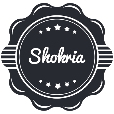 Shokria badge logo