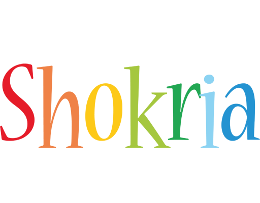Shokria birthday logo