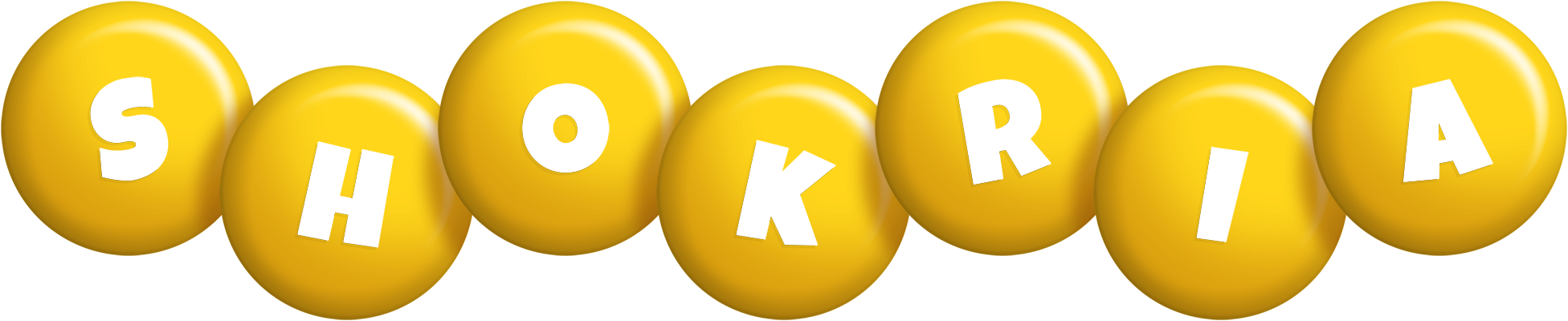 Shokria candy-yellow logo