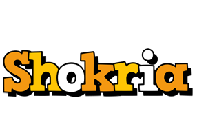 Shokria cartoon logo