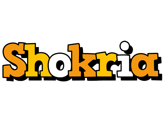 Shokria cartoon logo