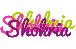 Shokria flowers logo