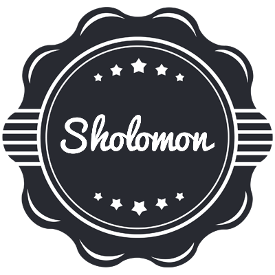 Sholomon badge logo