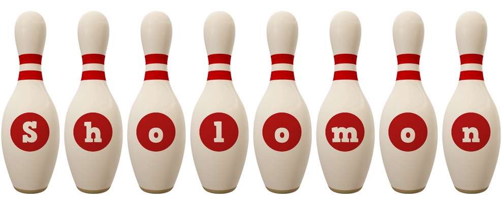 Sholomon bowling-pin logo