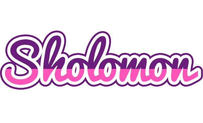 Sholomon cheerful logo