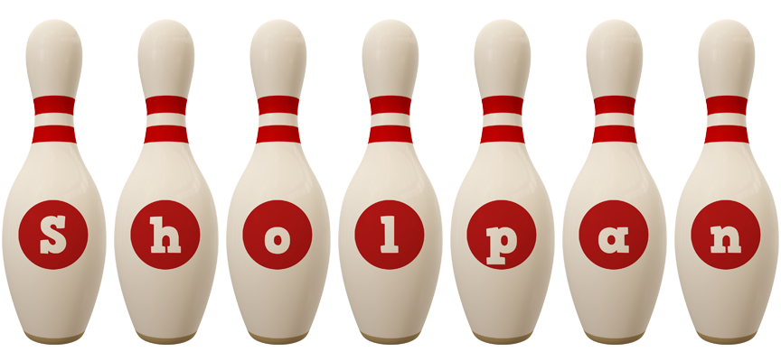 Sholpan bowling-pin logo