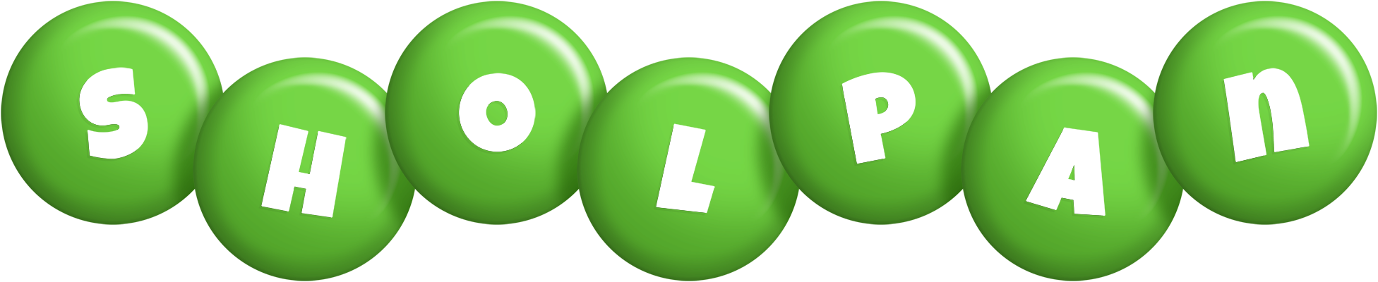 Sholpan candy-green logo