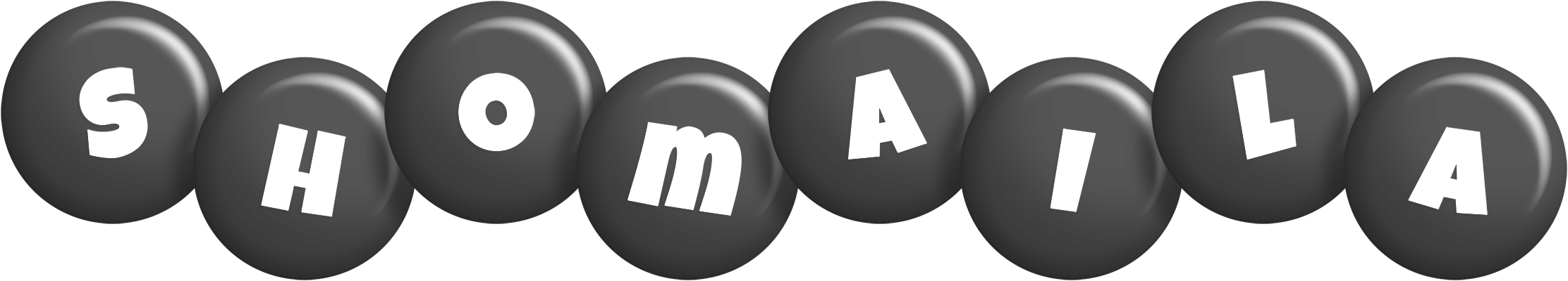 Shomaila candy-black logo